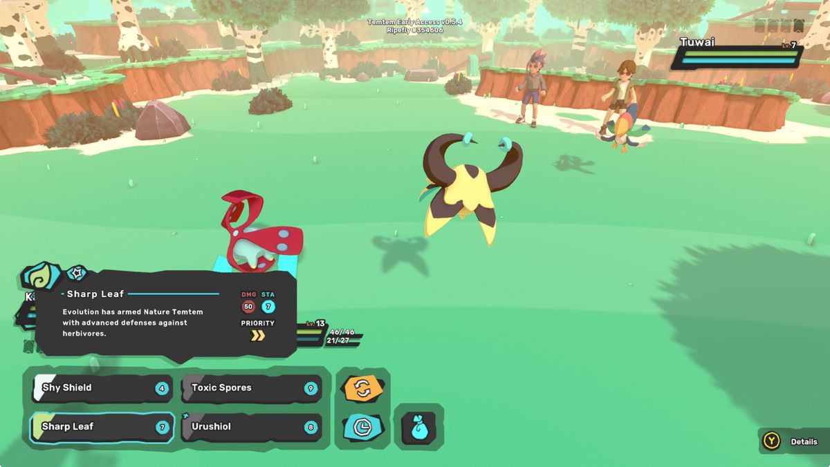 Temtem guide: Why are some attack circles red or yellow?