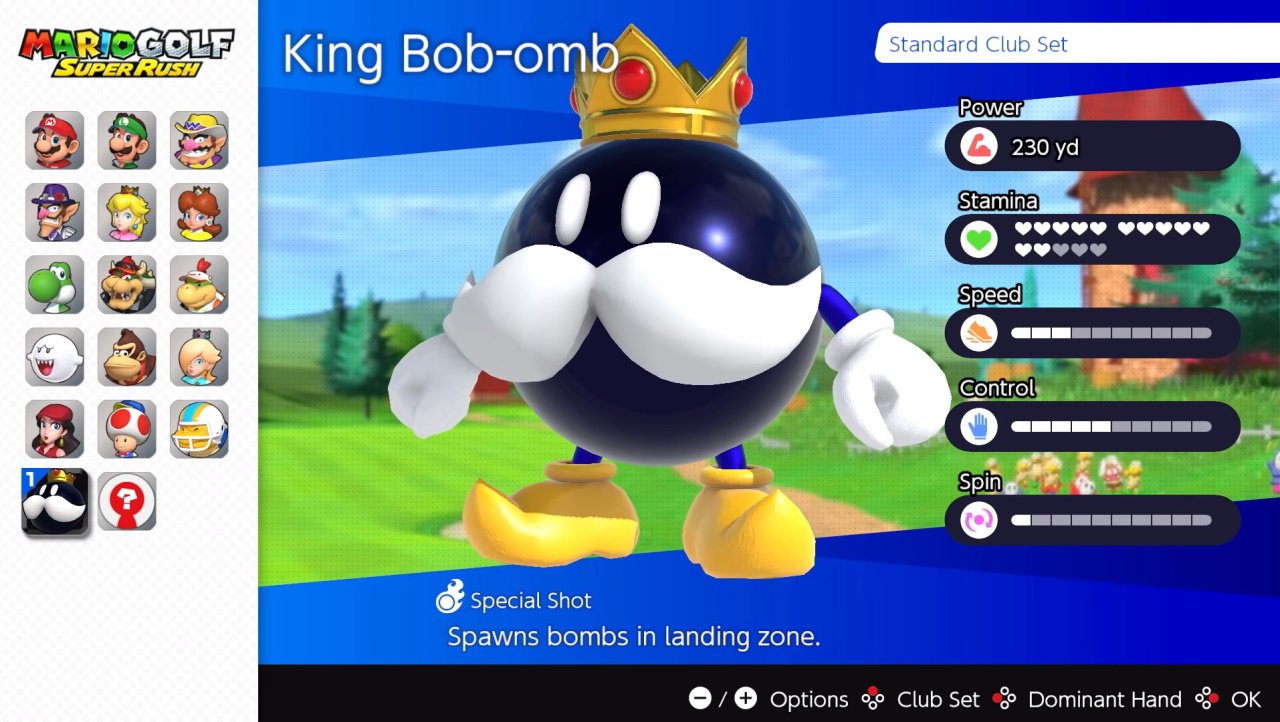 All characters in Mario Golf Super Rush special powers