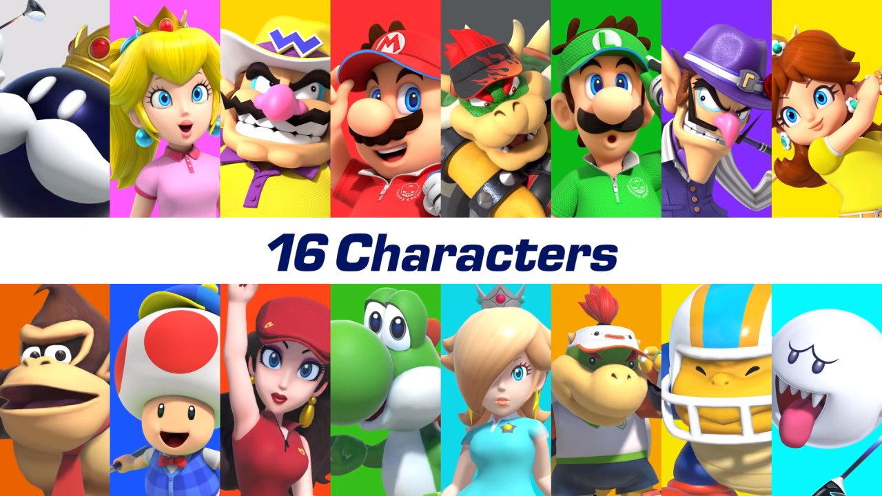 Mario Golf: Super Rush character roster