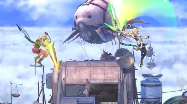 Pyra Mythra moveset smash ultimate aerials