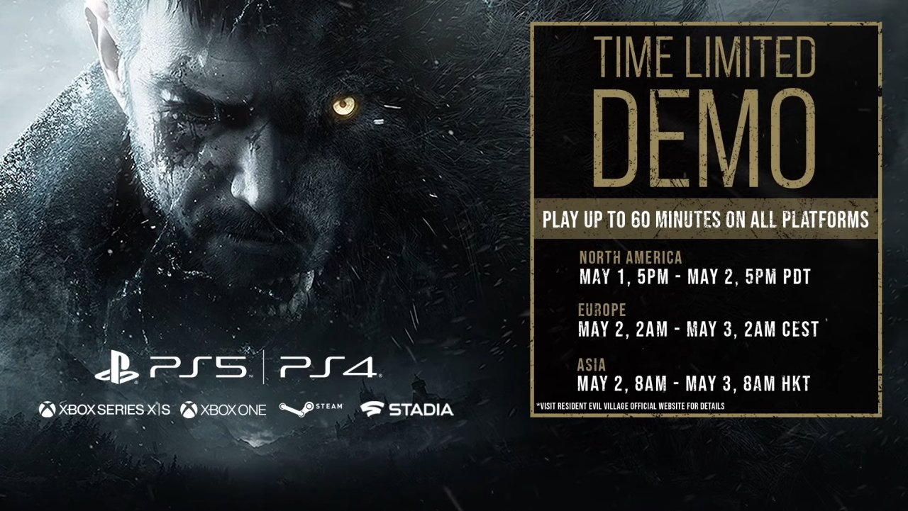 Resident Evil Showcase village gameplay demo times