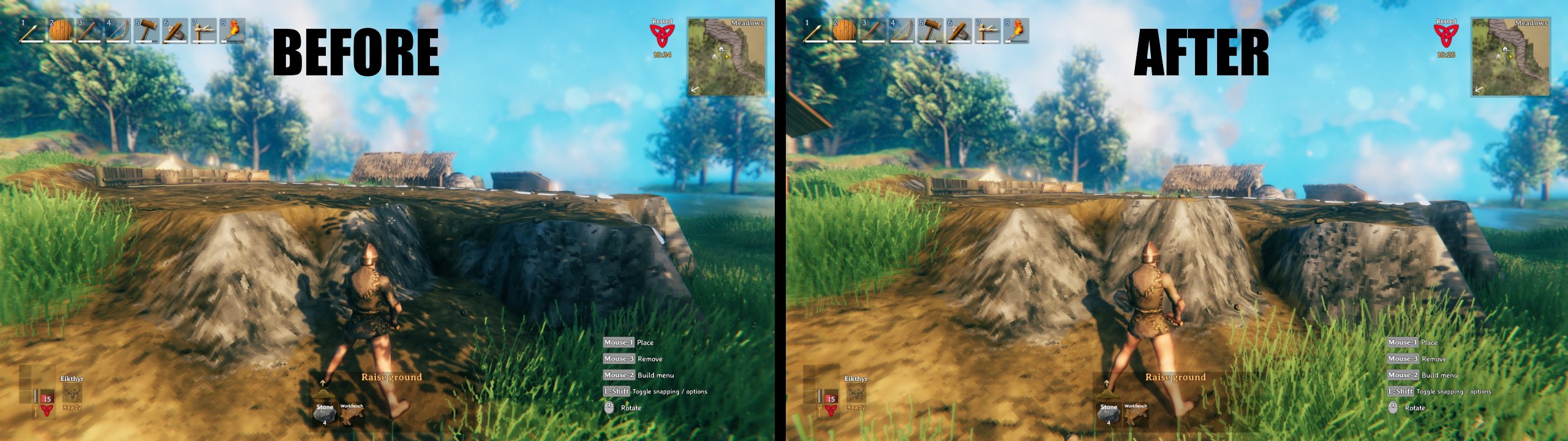 Valheim secret tips tricks level ground flat ground