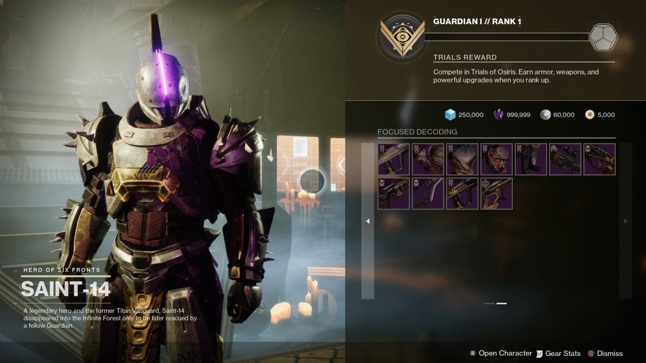 Destiny 2 season of the lost trials of osiris changes