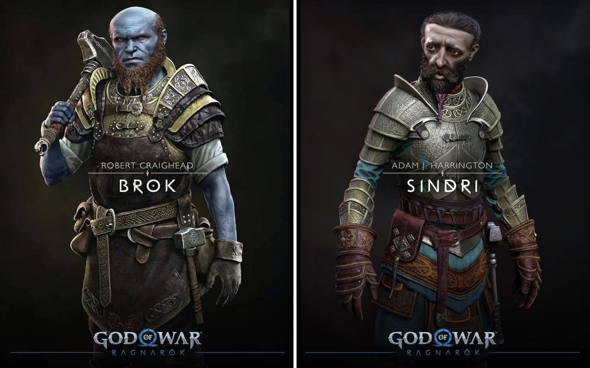 God of war cast characters brok sindri voice actor