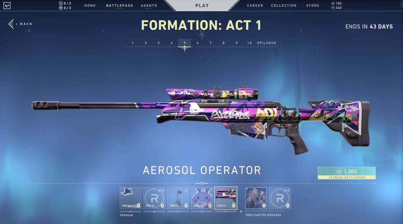 Valorant episode 2 changes battlepass skins