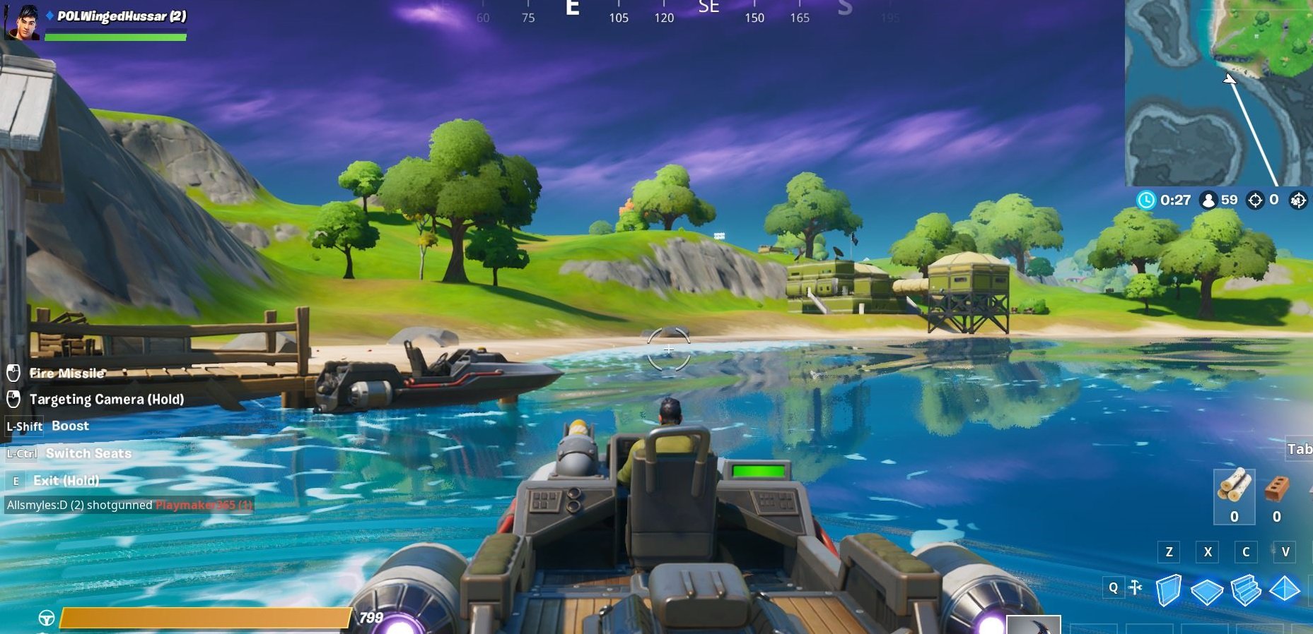 Traveling away from the Lighthouse towards Sweaty Sands, you\'ll find a boat along the river.