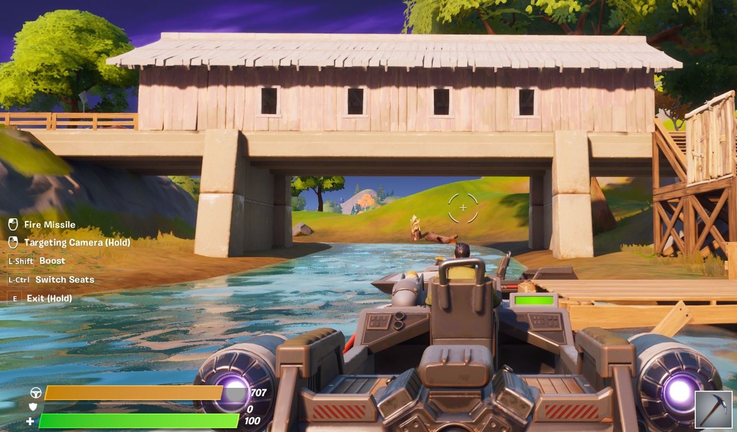 You can technically drive boats on land in Fortnite Chapter 2, but doing so will slowly damage your boat.