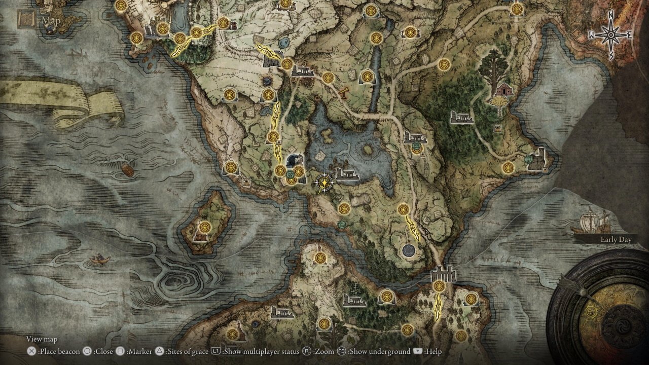 Elden Ring\'s most hated features - a screenshot of Elden Ring\'s Limgrave region map