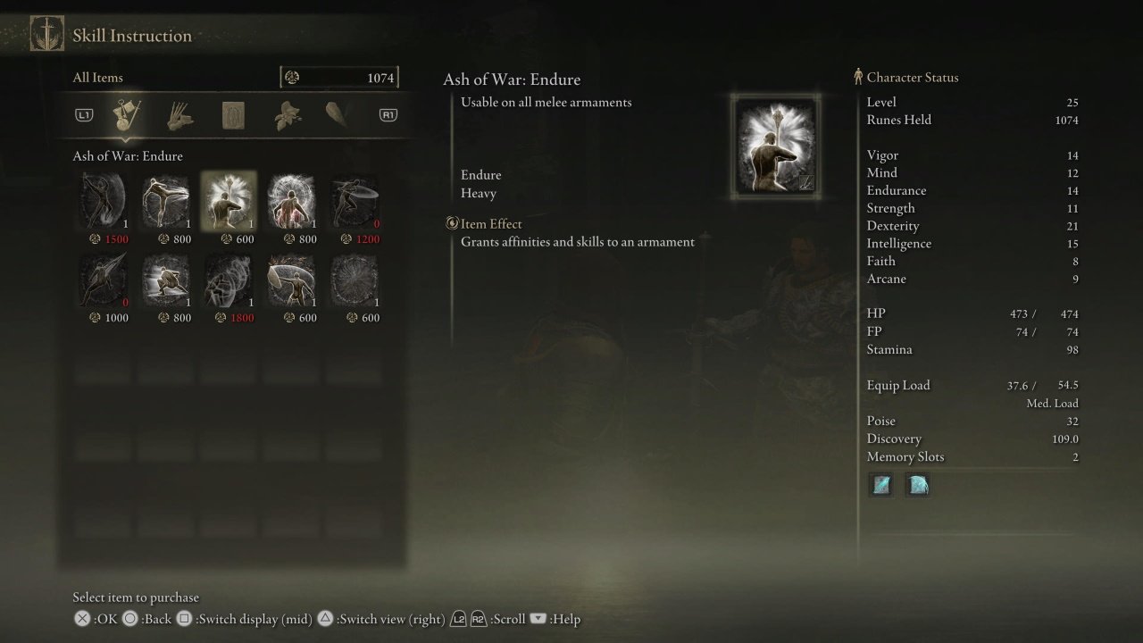 elden ring tips and tricks ashes of war