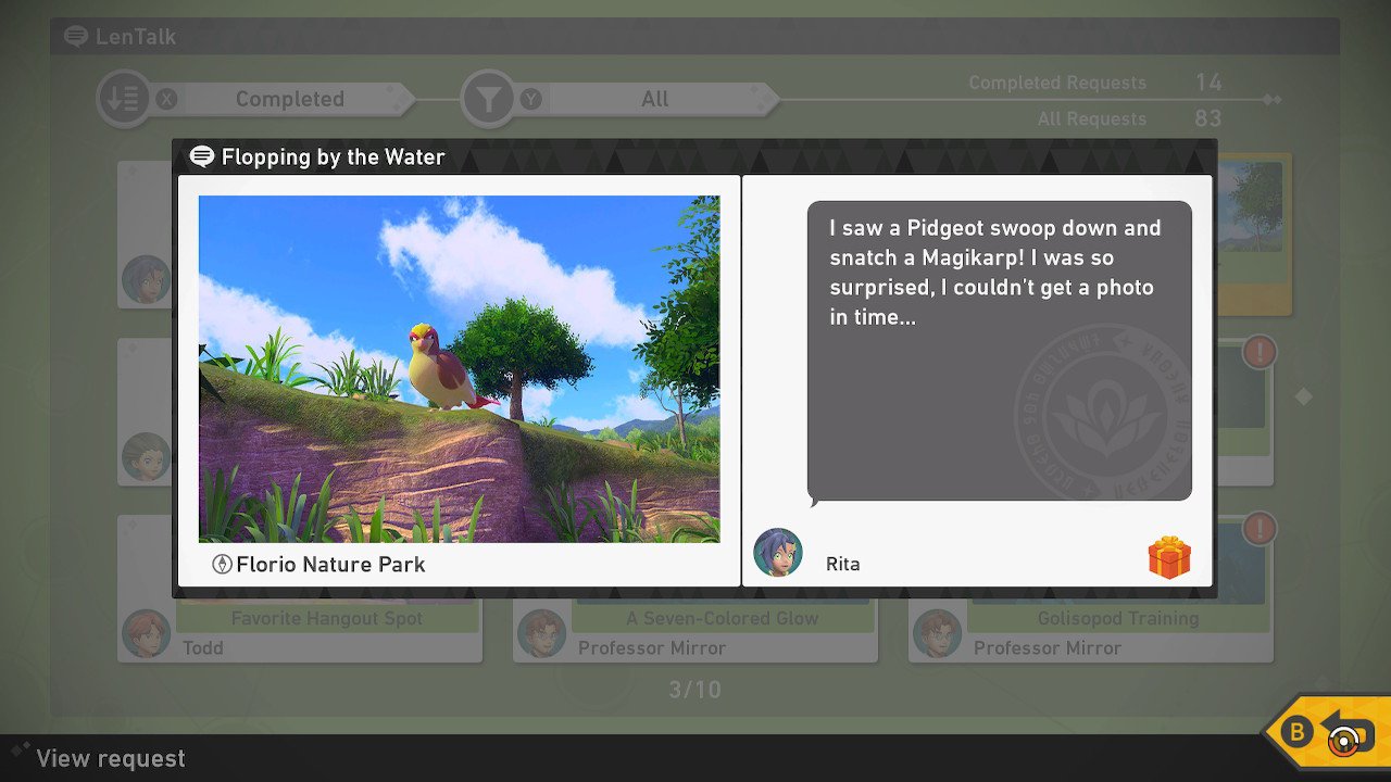 Flopping by the water new pokemon snap request