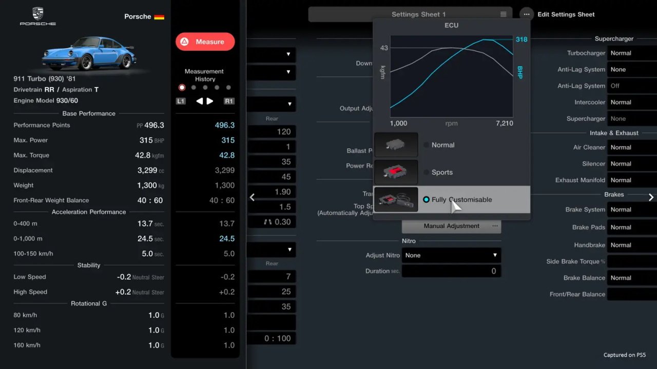 gran turismo 7 tuning options