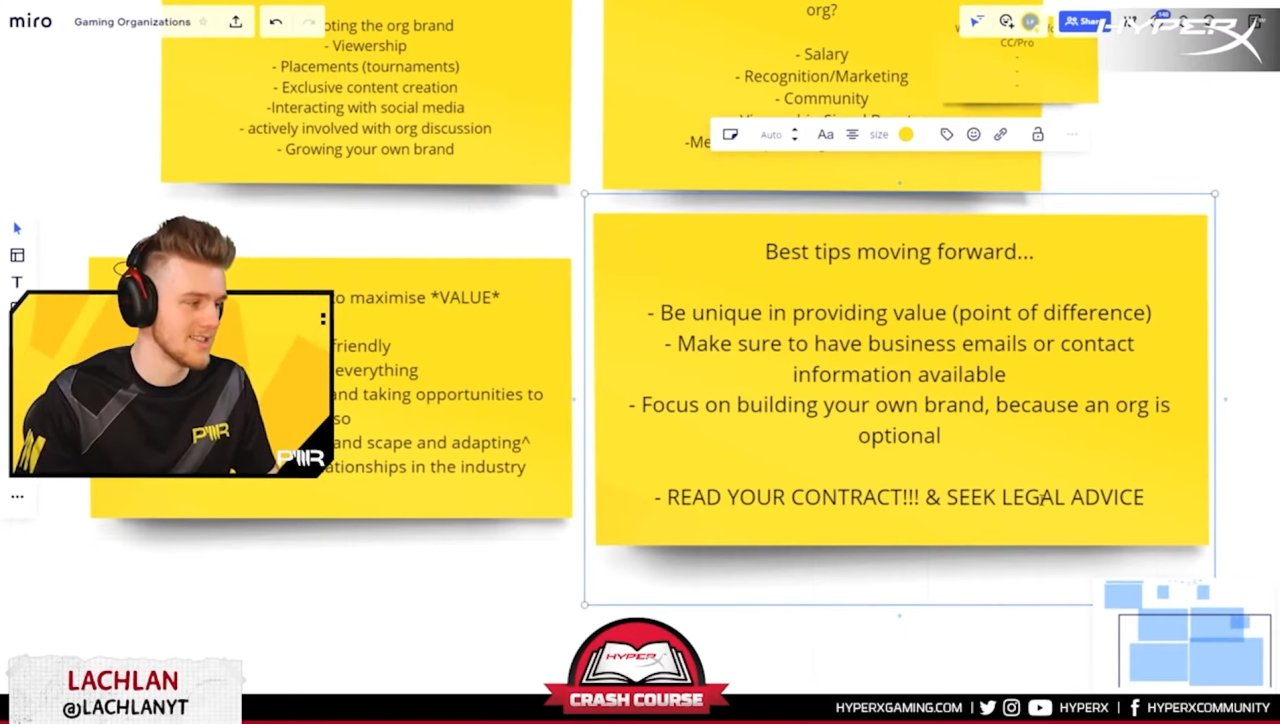 Lachlan crash course joining a gaming org