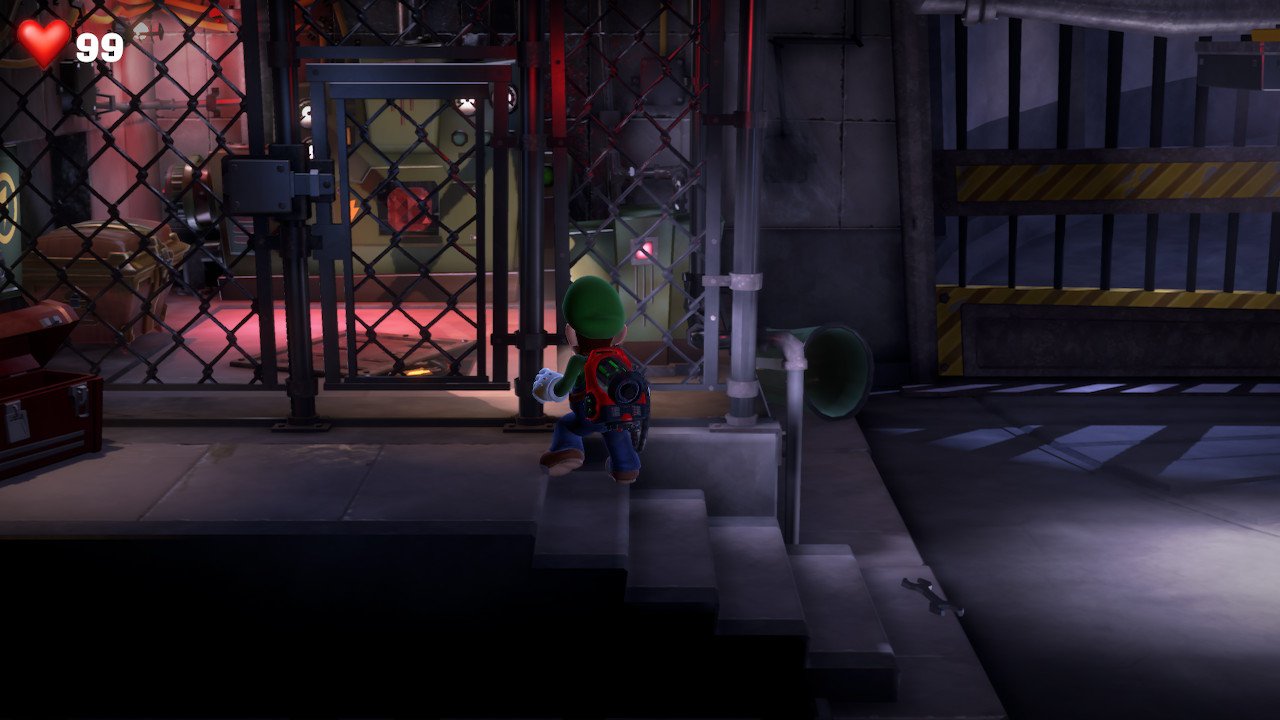 To get the red gem in Luigi's Mansion 3's basement parking garage you'll need Gooigi's help.