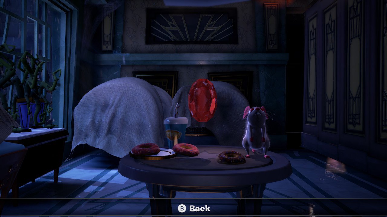 The Luigi's Mansion 3 gems on 2F are split between the ballroom and the restaurant, which you'll get to later.