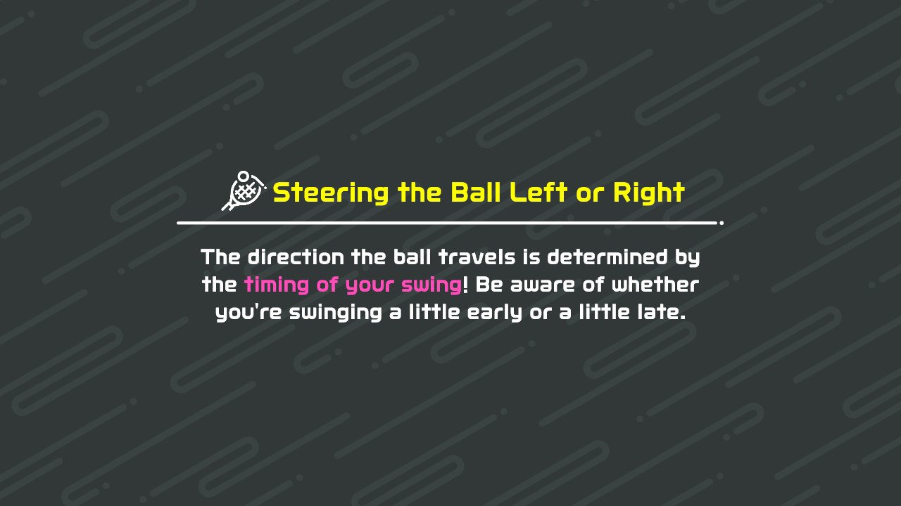 Nintendo Switch Sports tips and tricks tennis spin