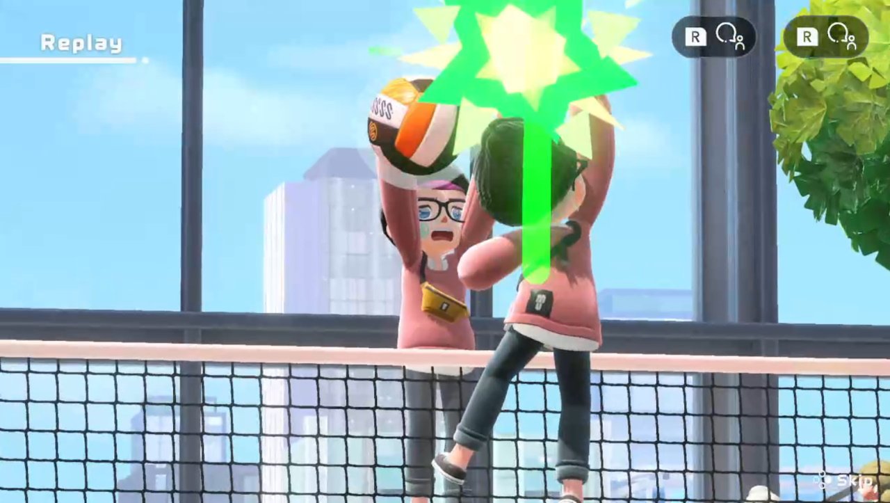 Nintendo Switch sports volleyball expressions