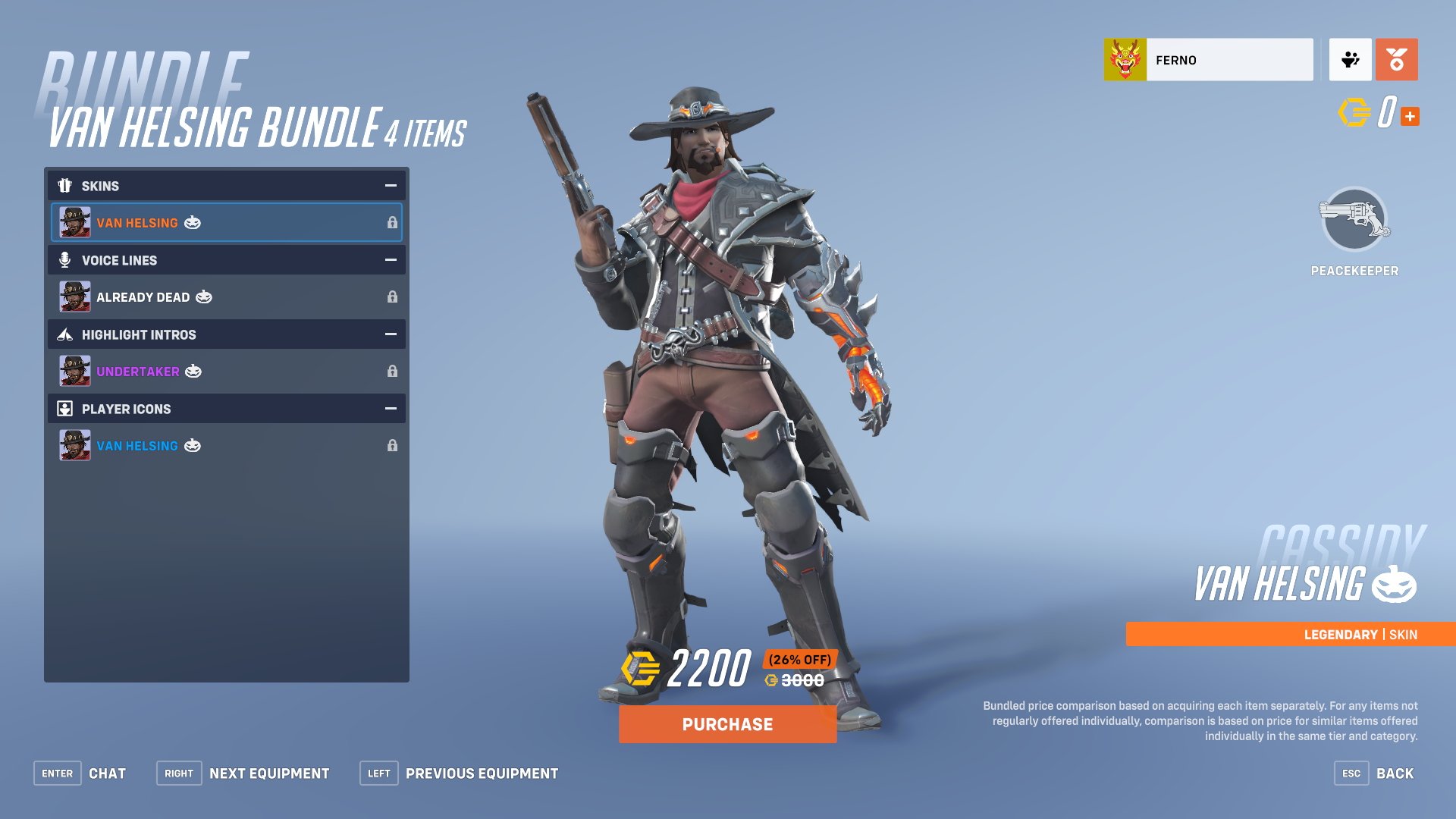 Overwatch 2 halloween 2022 skins Cassidy