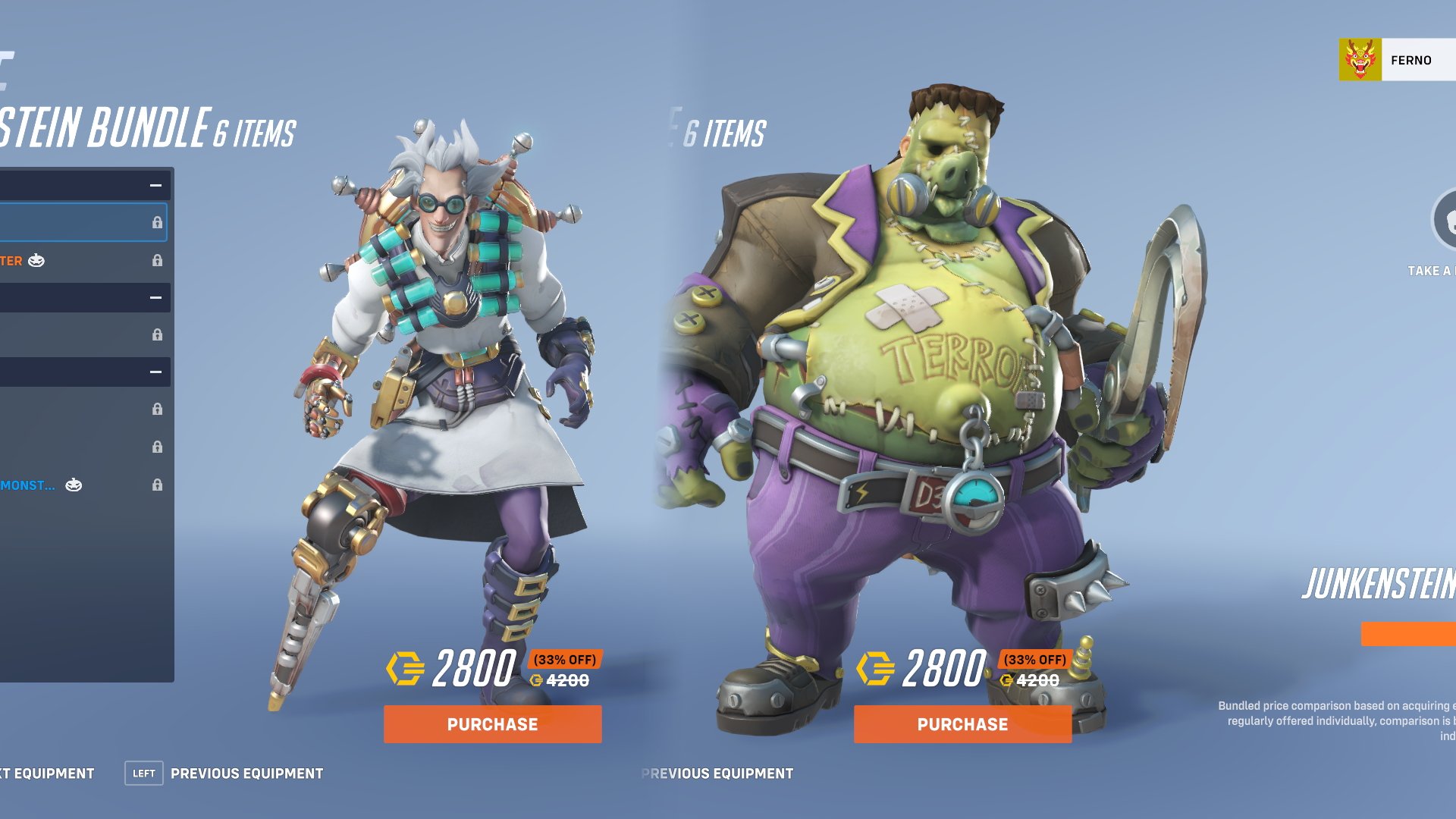 Overwatch 2 halloween 2022 skins junkrat roadhog