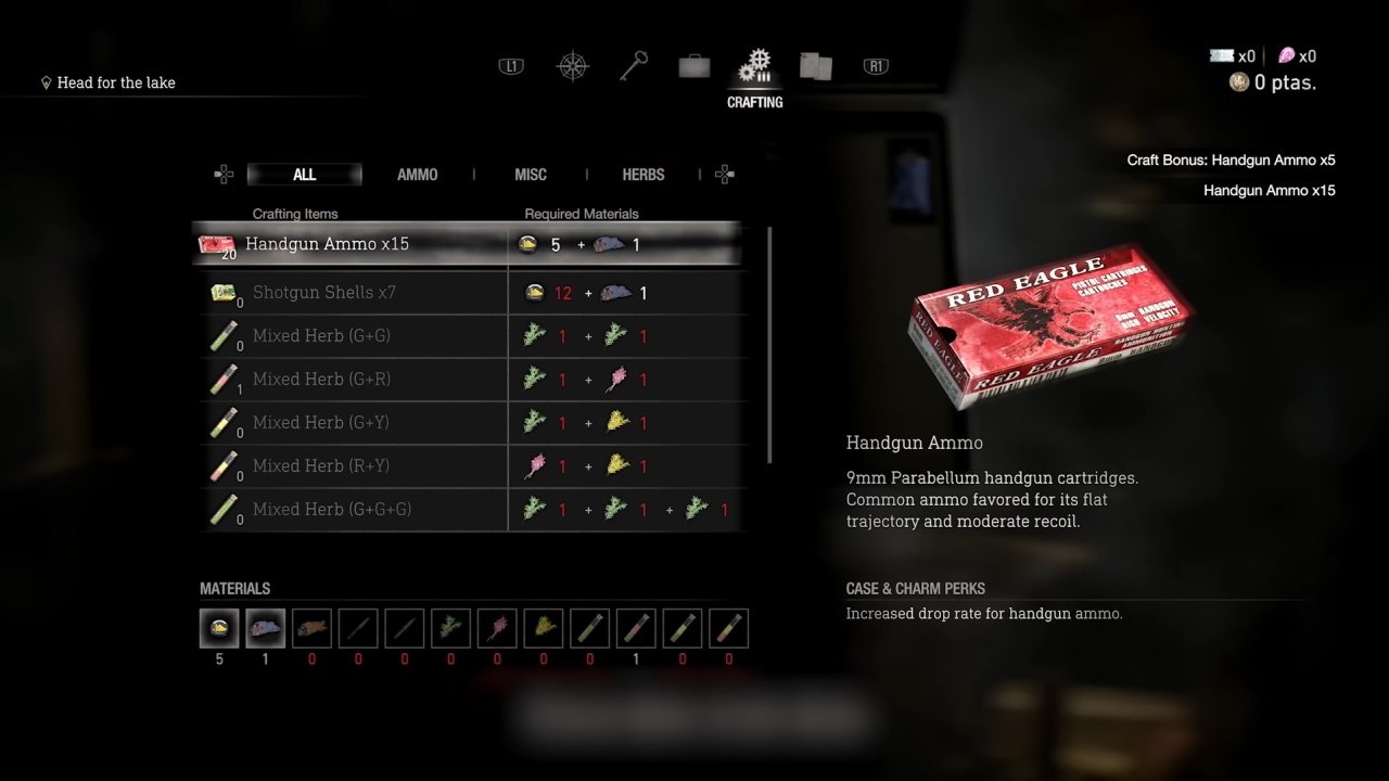 Resident Evil 4 remake changes crafting