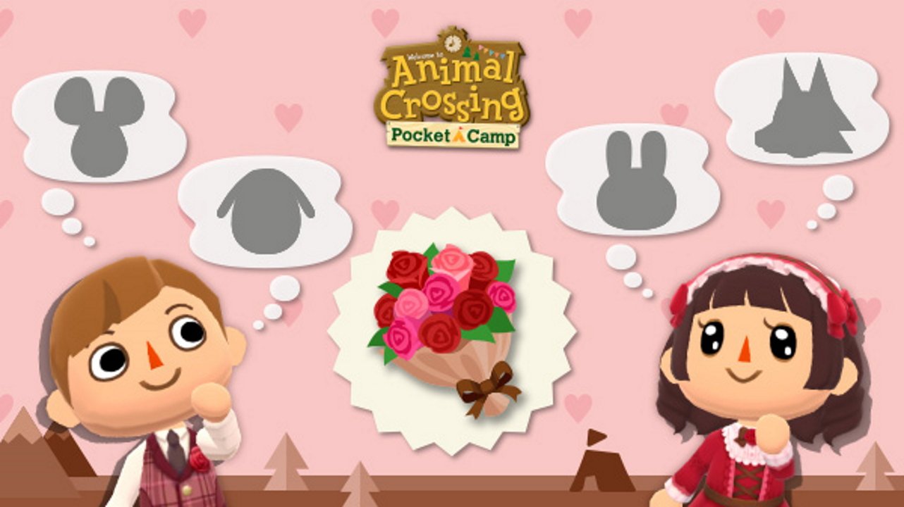 video game valentines day event animal crossing pocket camp