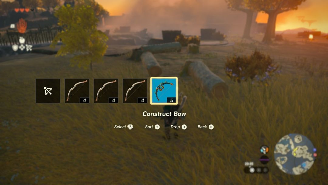 Comment obtenir un arc dans Zelda Tears of the Kingdom et chasser pour se nourrir ?- img
