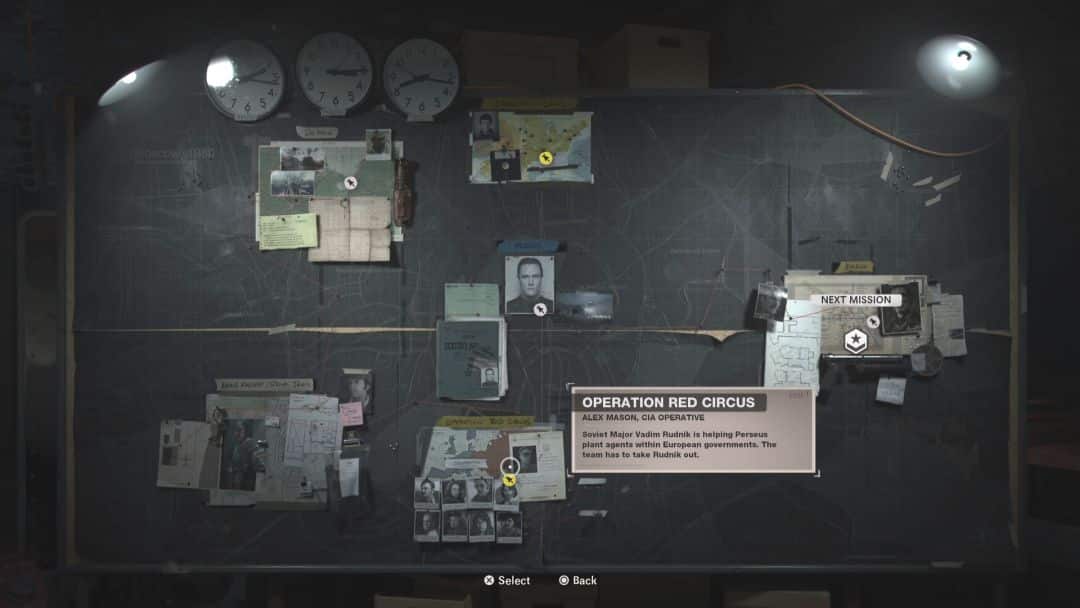 Black Ops Cold War Operation Red Circus side mission : comment examiner les suspects et trouver des preuves- img