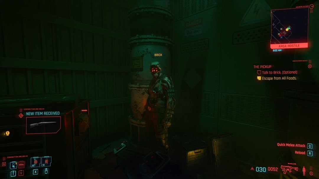 Comment libérer Brick dans Cyberpunk 2077 et ouvrir la porte ?- img