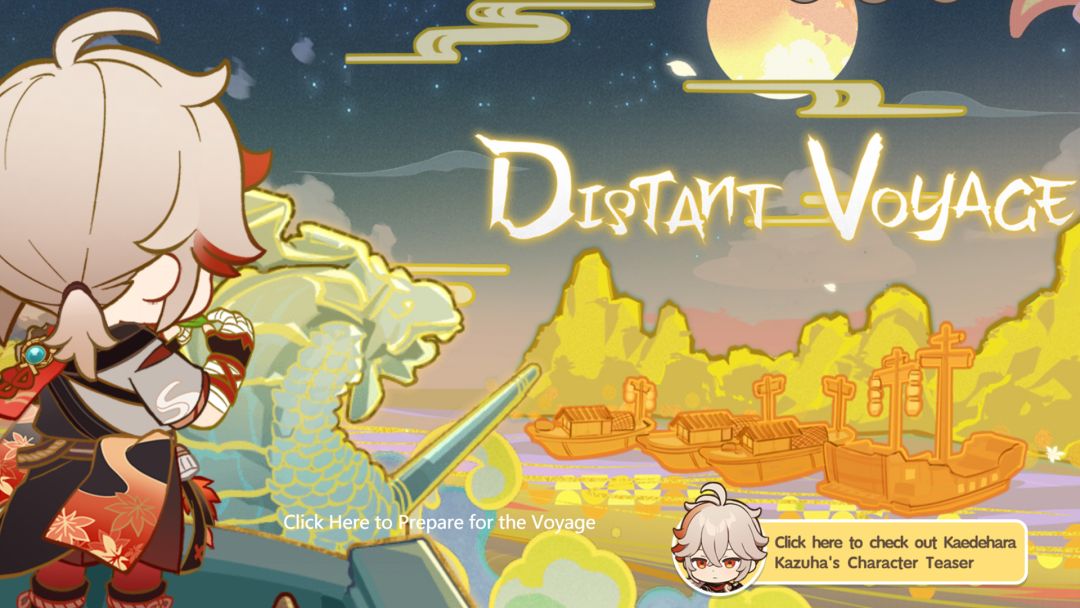 Distant Voyage web event : aidez Kazuha à construire un bateau dans Genshin Impact 1.6- img