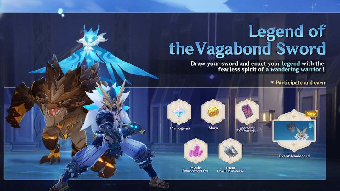 Guide de l'événement Genshin Impact 1.6 Legend of the Vagabond Sword- img