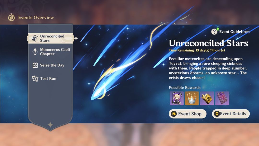 Guide de l'événement Genshin Impact Unreconciled Stars - sauver Teyvat, débloquer Fischl et plus encore- img