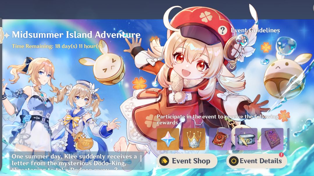 Guide des événements de Genshin Impact 1.6 Midsummer Island Adventure- img
