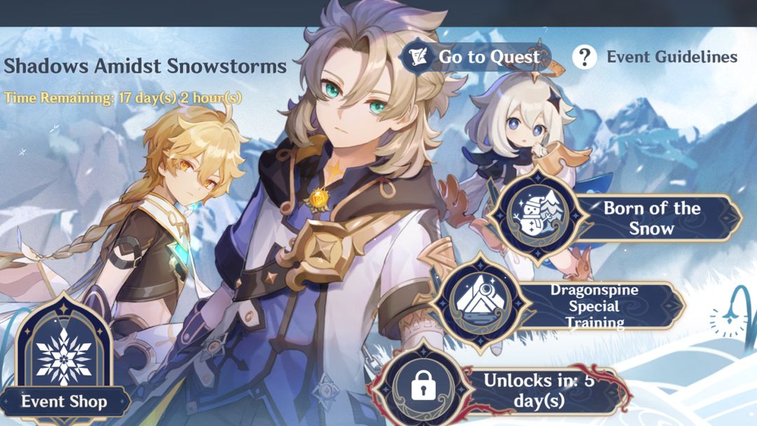 L'événement Genshin Impact Shadow Amidst Snowstorms et comment fabriquer des bonhommes de neige gonflés- img
