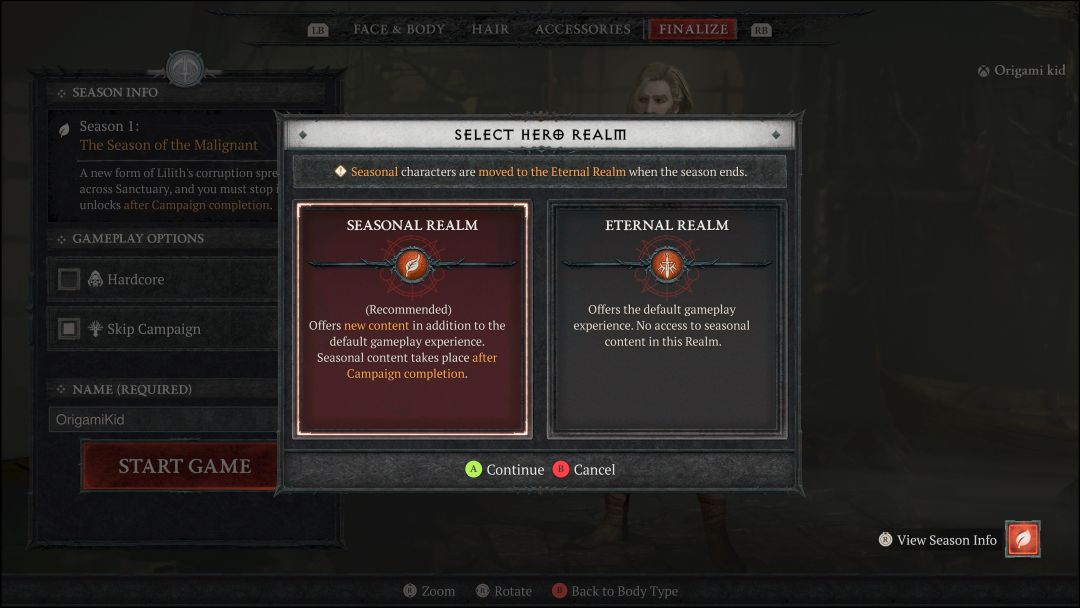 Comment créer un personnage saisonnier dans Diablo 4- img
