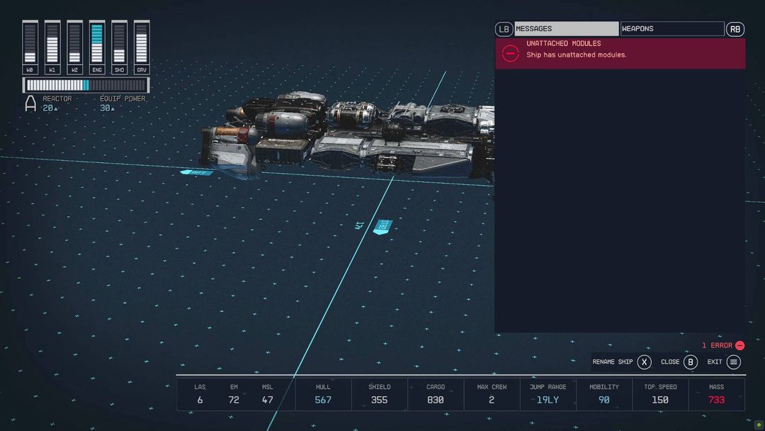 Comment réparer les modules non attachés dans Starfield ?- img