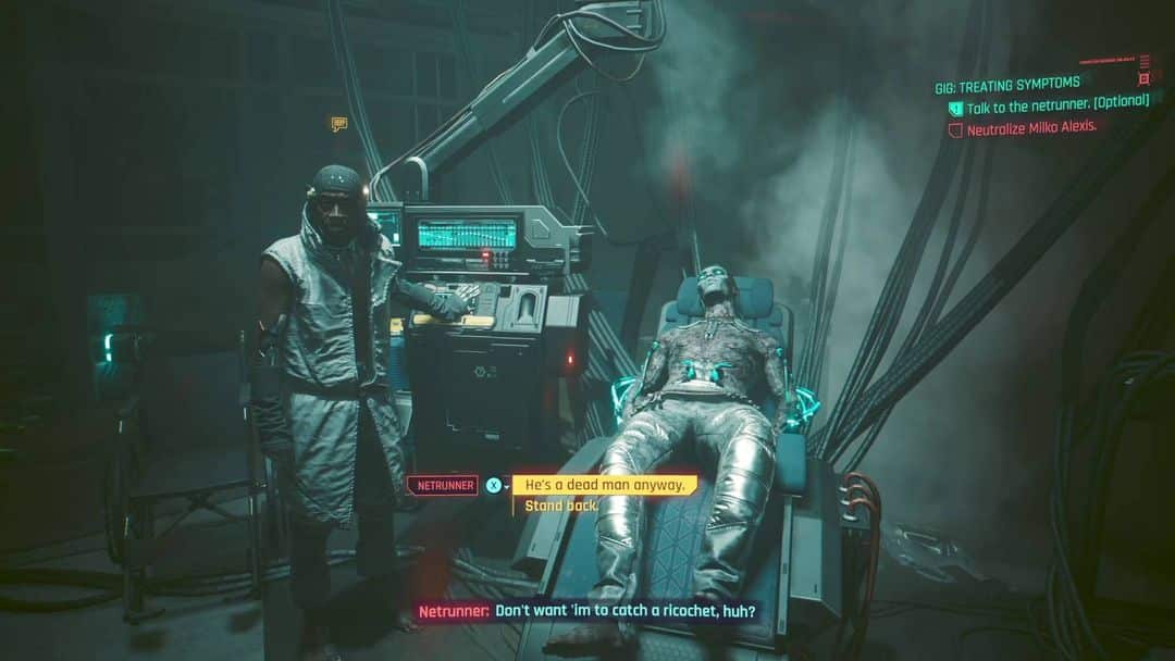 Faut-il tuer ou épargner Milko dans Cyberpunk 2077 Phantom Liberty Treating Symptoms ?- img
