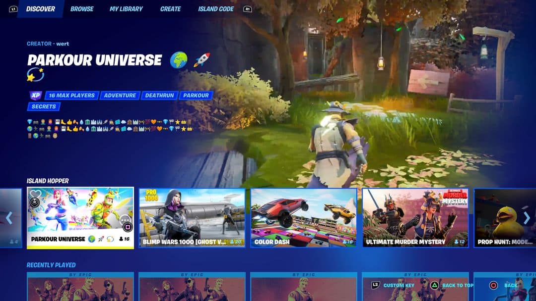 Comment débloquer des succès dans Fortnite Parkour Universe ?- img