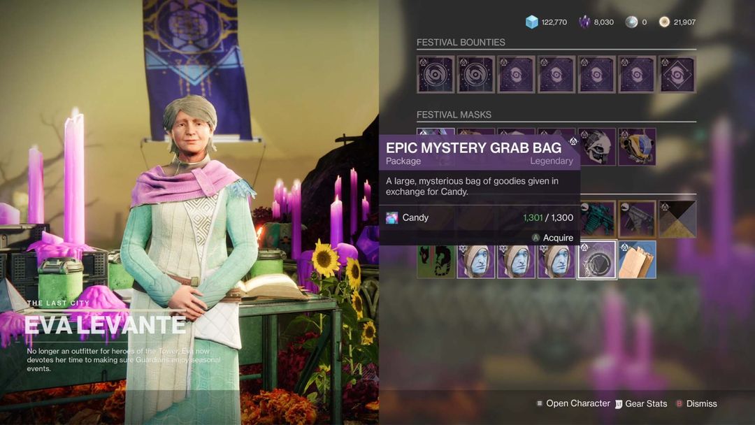 Que contiennent les sacs à main Destiny 2 Epic Mystery Grab Bags du Festival of the Lost 2021 ?- img