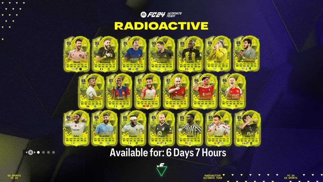 Le guide radioactif du FC 24 ajoute de nouvelles cartes pour Messi et Kante- img