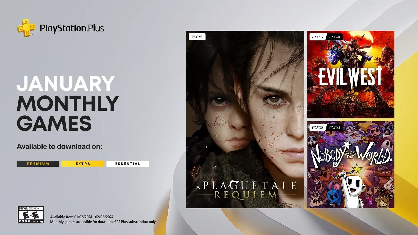 Jeux PS Plus janvier 2026 : Tous les jeux gratuits Jeux PS Plus janvier 2026 : Tous les jeux gratuits